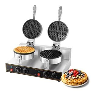 Commercial Belgian Waffle Maker Double